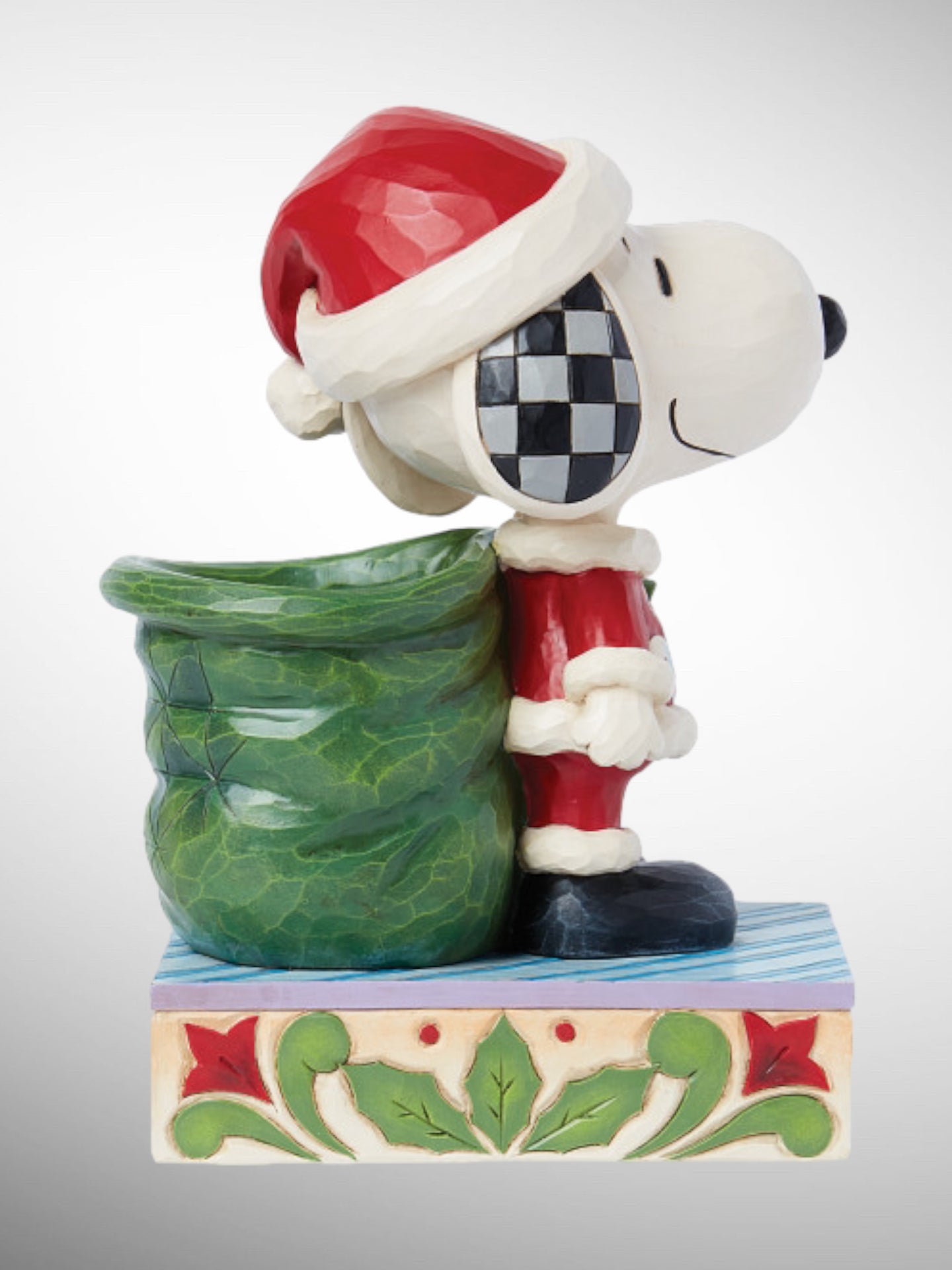 Jim Shore Peanuts - Snoopy's Little Helper Santa Snoopy & Woodstock Elf Figurine